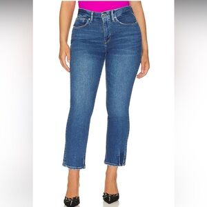 Good American Good Legs Straight Dark Wash Indigo Blue Denim Jeans Sz 22